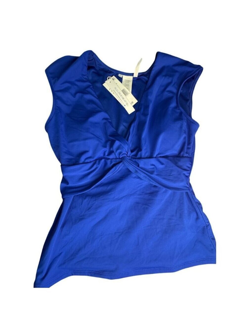 Royal blue tankini top size 4 NWT